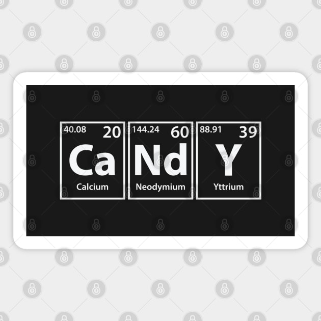 Candy (Ca-Nd-Y) Periodic Elements Spelling Magnet by cerebrands